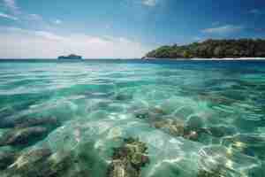 Photo lovely andaman sea crystal clear water