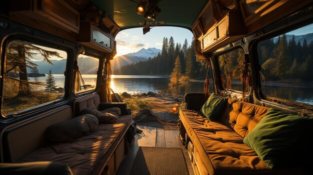 Lovely camper van vista