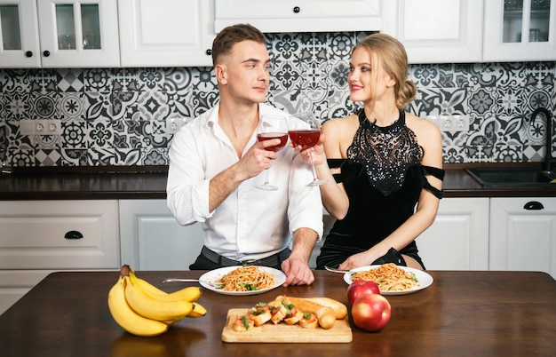 Lovely couple in the beautiful clothes