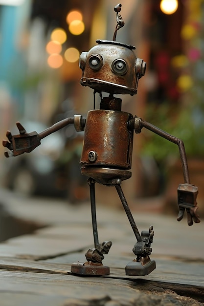 Photo lovely cute robot