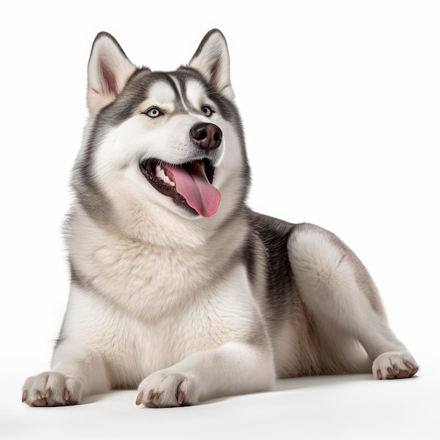 Lovely dogs in isolated white background