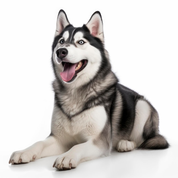 Lovely dogs in isolated white background