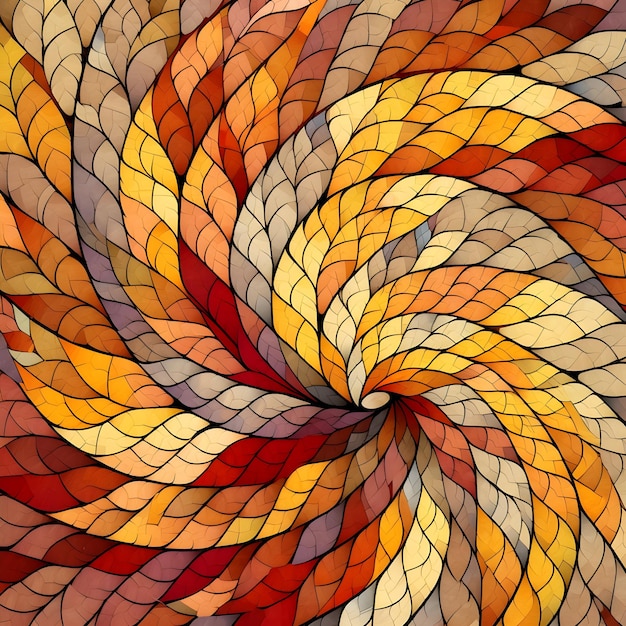 lovely fall pattern generative ai