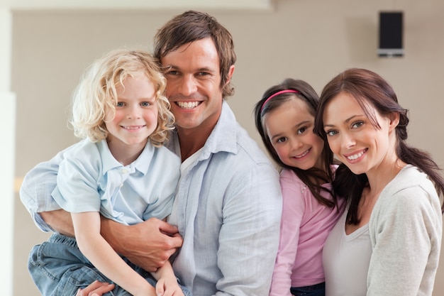 Lovely family posing