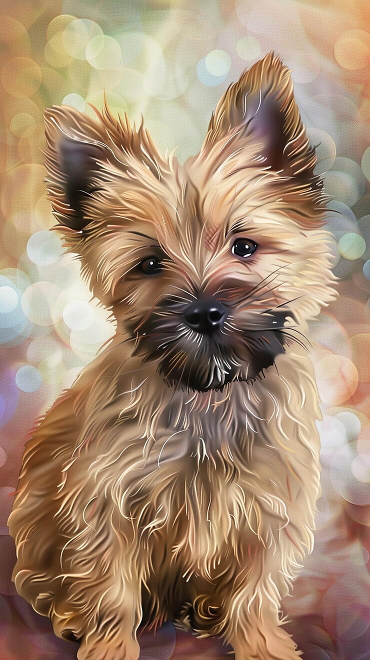 Lovely happy dog puppy wallpaper