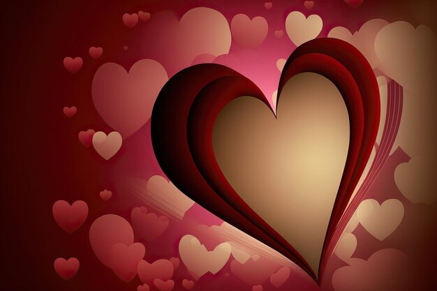 A lovely heart filled Valentines Day background