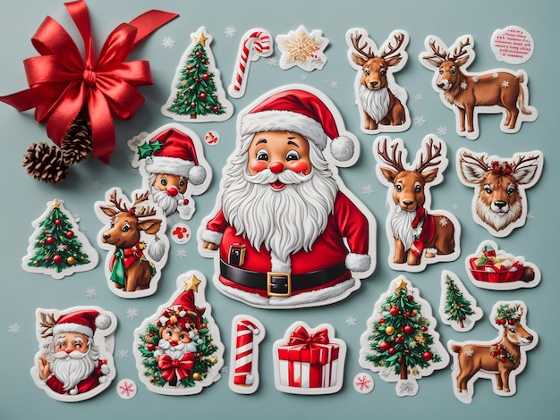 A lovely set of Christmas stickers