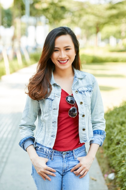 Lovely smiling woman