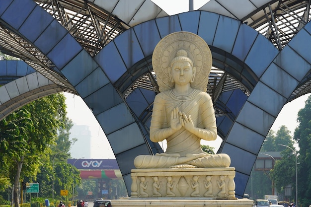 Lovely statue of gautam buddha