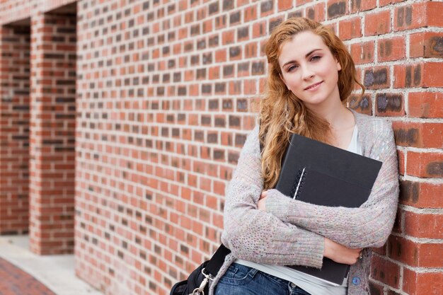 Lovely student posing