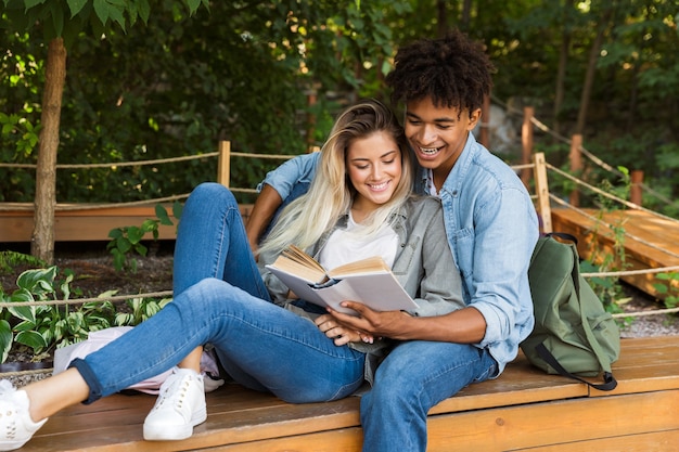 Lovely young multiethninc couple