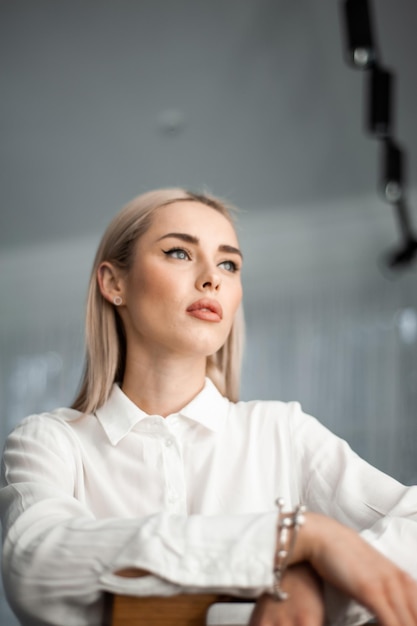 Lovely young woman portrait