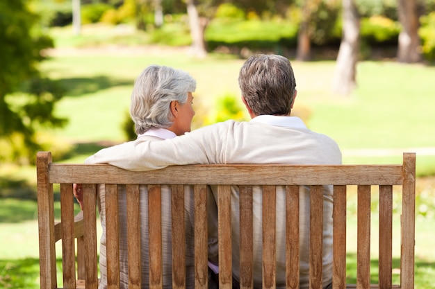 Lovers on the bench