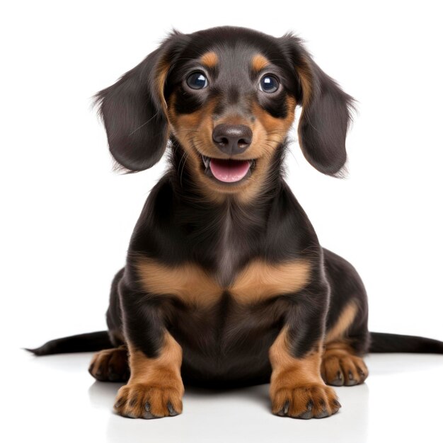 Photo lovey dogs in isolated white background