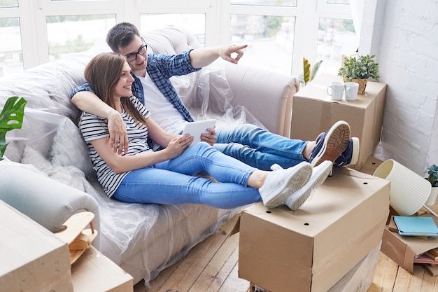 Loving Couple Sharing Ambitious Ideas