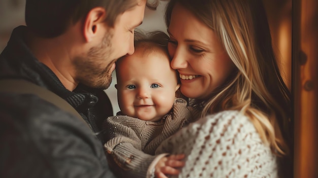 Foto una famiglia amorevole è la cosa migliore che può accadere a una persona una famiglia felice è una vita felice