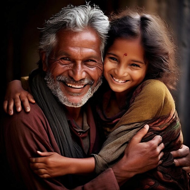 Foto un'amorevole tradizione di solidarietà e di gioioso sostegno a casa