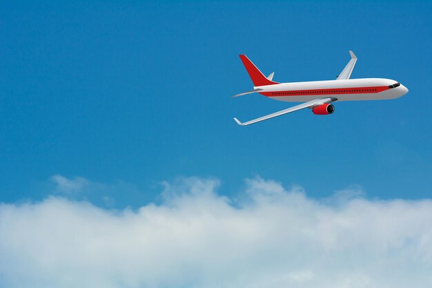 Low angle view of airplane flying in sky