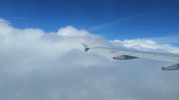 Low angle view of airplane flying in sky