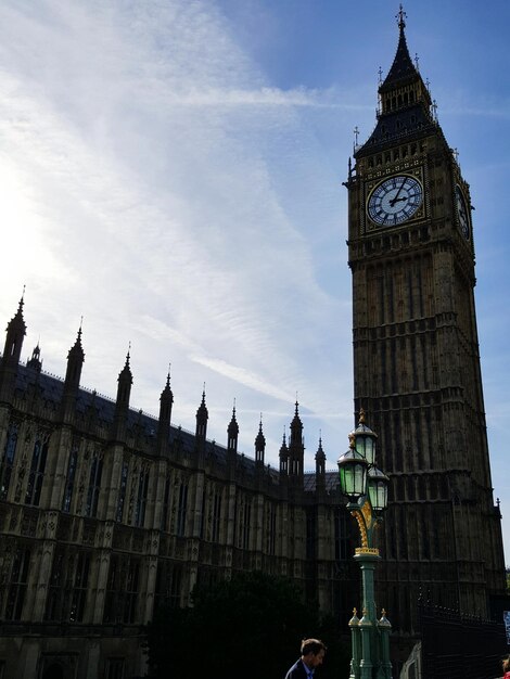 Low angle view of big ben