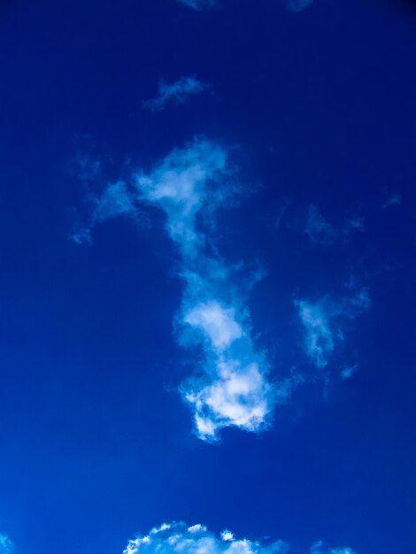 Low angle view of blue sky at night