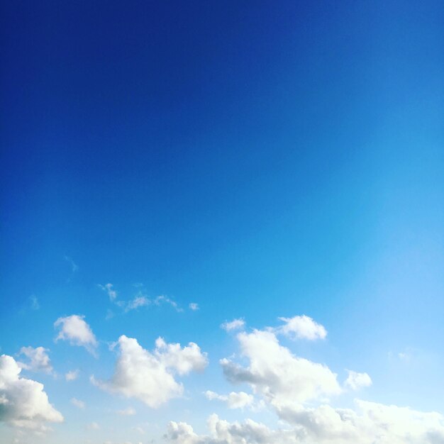 Low angle view of blue sky