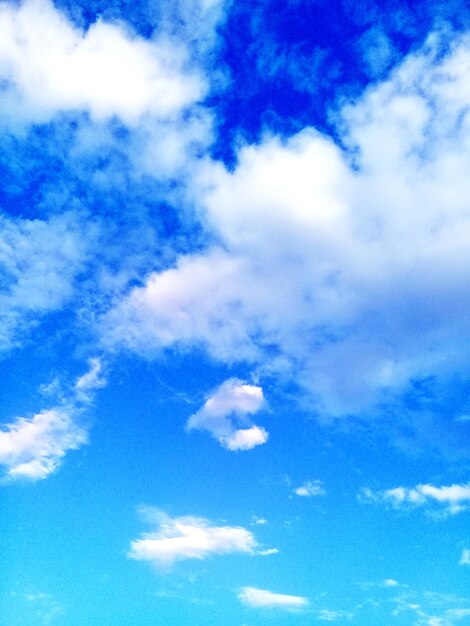 Low angle view of blue sky