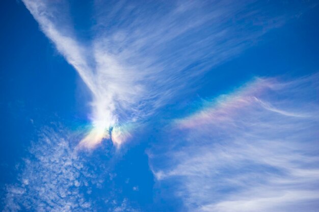 Low angle view of blue sky