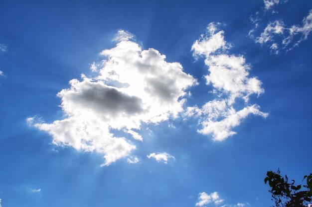 Low angle view of blue sky