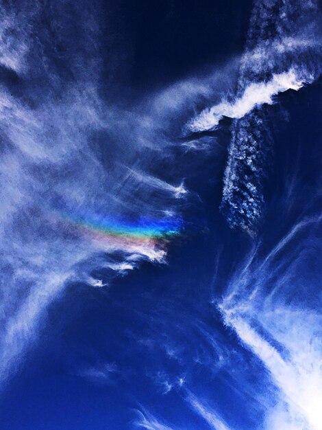 Low angle view of blue sky