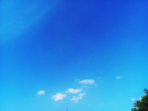 Low angle view of blue sky