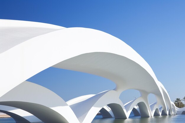 Low angle view of bridge against clear sky