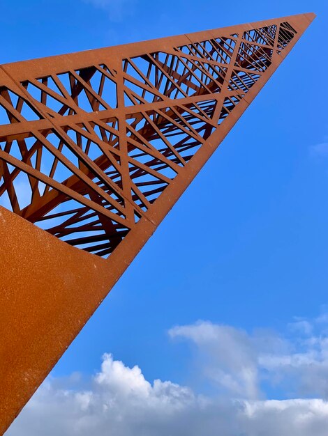 Low angle view of bridge against sky