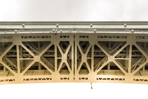 Low angle view of bridge against sky