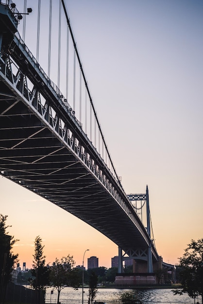 Low angle view of bridge over the river