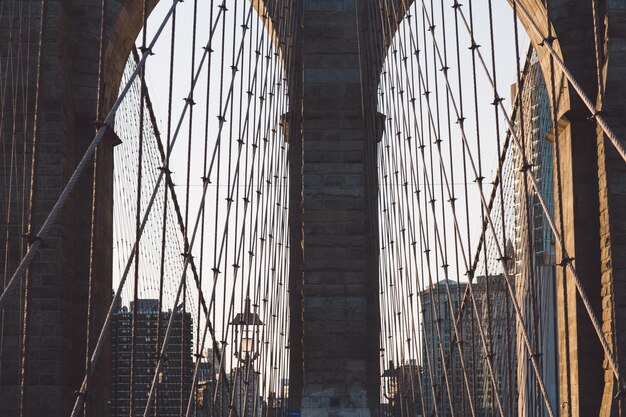 Photo low angle view of bridge