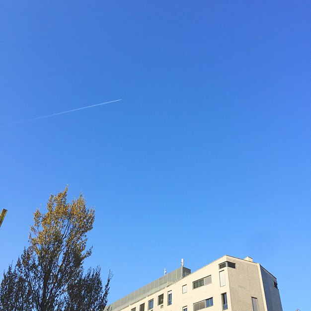 Low angle view of building against clear sky