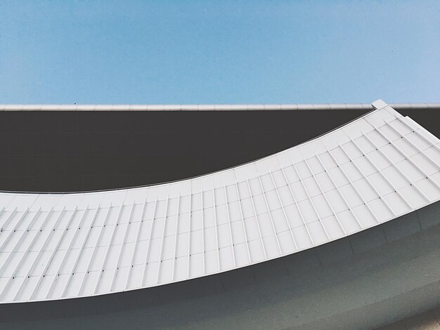 Low angle view of building against clear sky