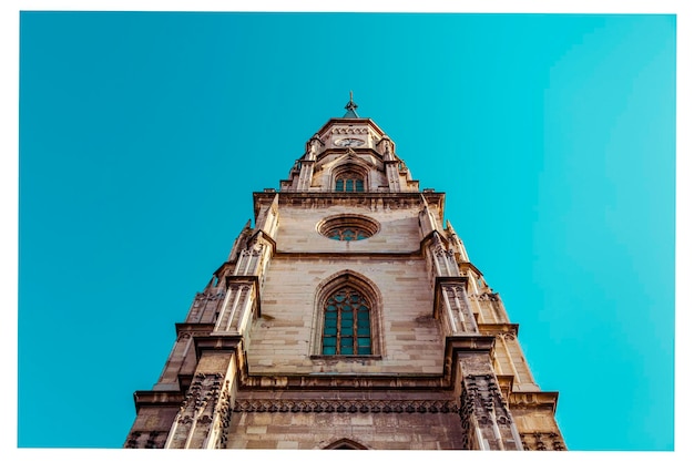 Low angle view of building against clear sky