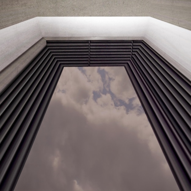 Foto vista ad angolo basso dell'edificio contro il cielo