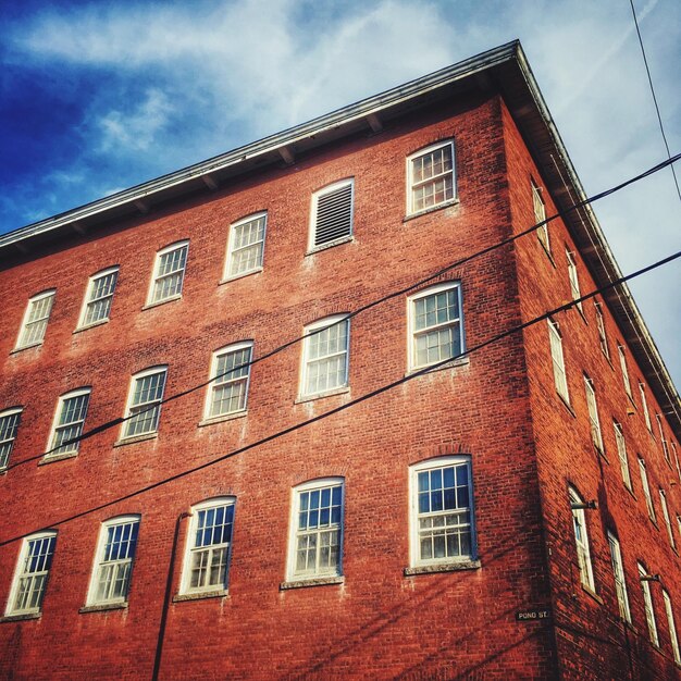 Low angle view of building against sky