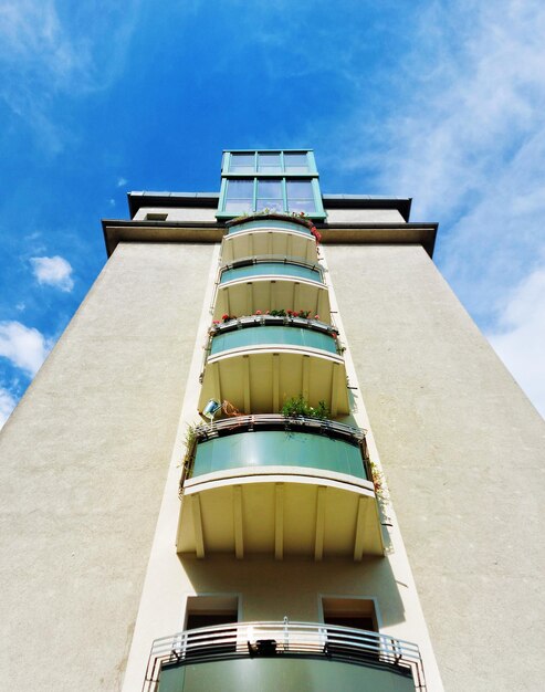 Low angle view of building against sky