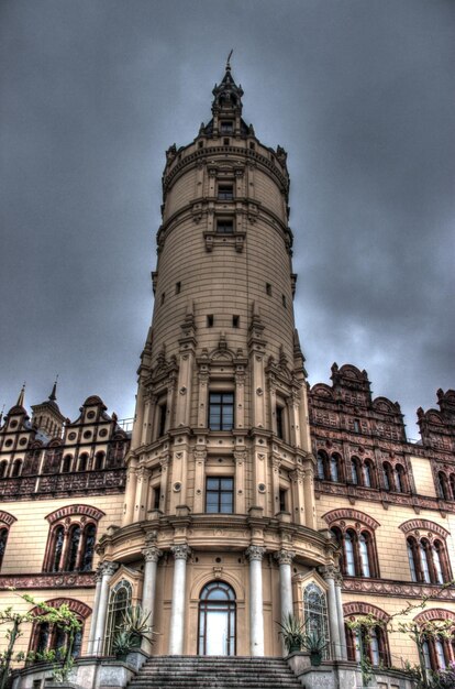 Low angle view of building against sky