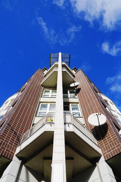 Low angle view of building against sky