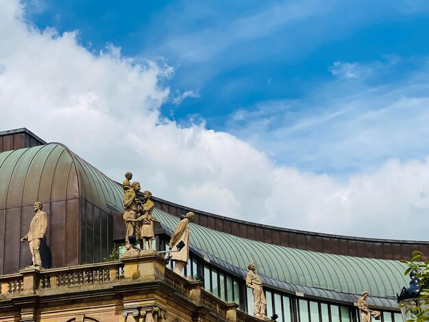 Low angle view of building against sky