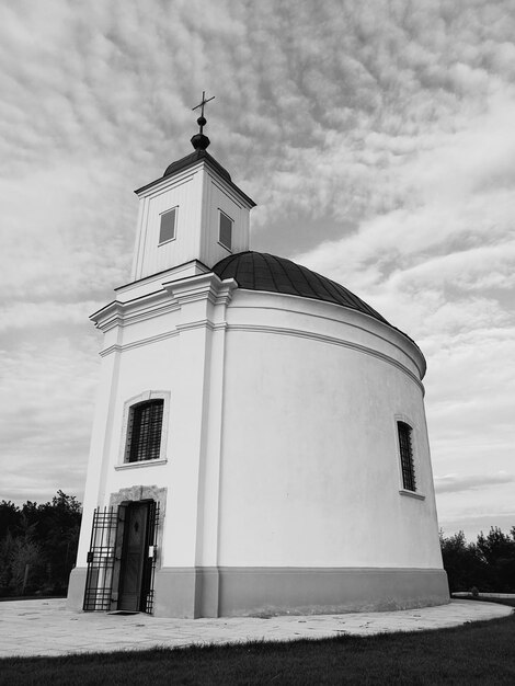 Low angle view of building against sky