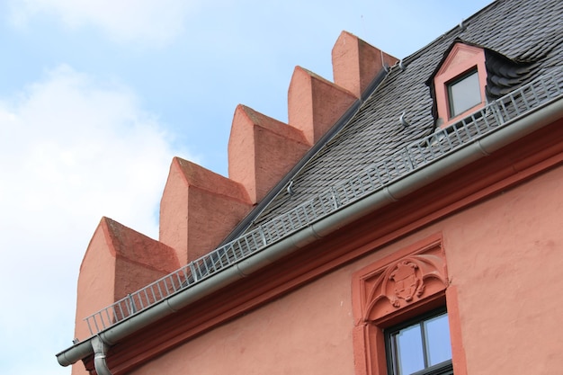 Low angle view of building against sky