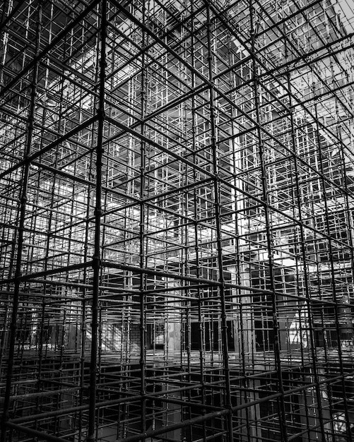 Photo low angle view of building under construction