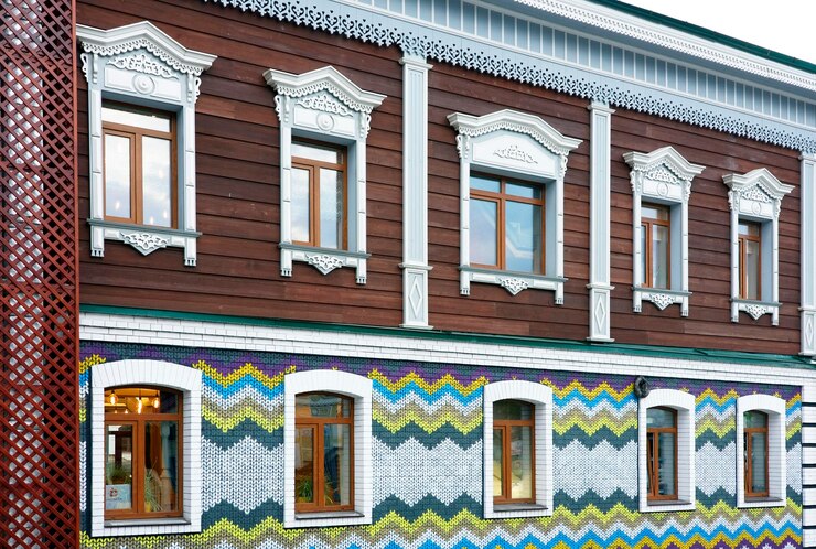 Фотография низкий угол обзора внешней части здания