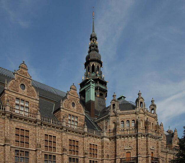 Low angle view of a building in stockholm